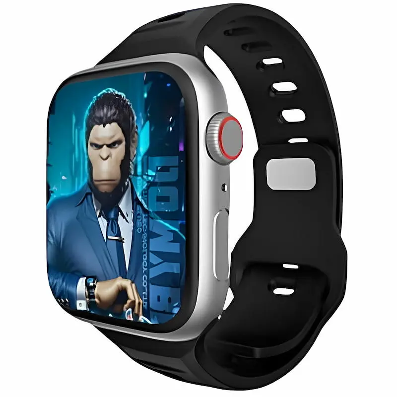 Ремінець Fluoro Rubber Sport для Apple Watch 42(ser.1-3)/44/45/46/49 мм Black Blueo teh0029340