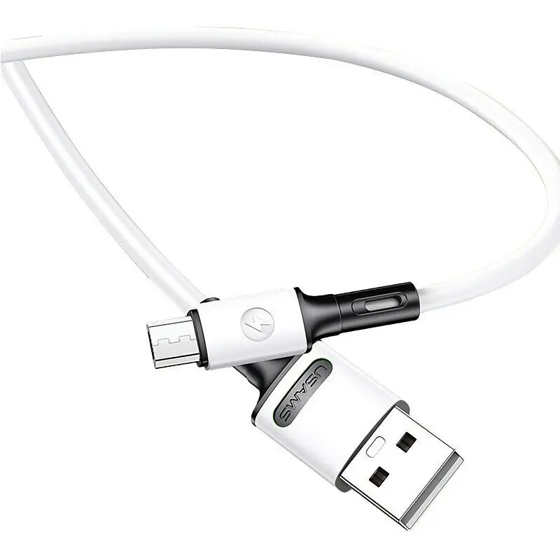 Кабель Usams US-SJ435 USB - Micro USB (M/M), 1 м, White (SJ435USB01) - фото 2