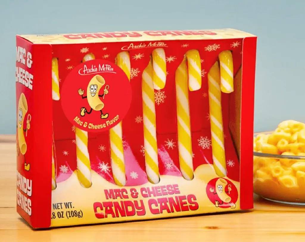Льодяники-тростини Archie McPhee Mac & Cheese Candy Canes 108г - фото 4