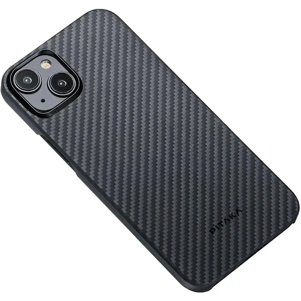 Чохол-накладка Pitaka MagEZ Case 4 Twill 1500D Black/Grey для iPhone 15 Plus (KI1501M) - фото 4