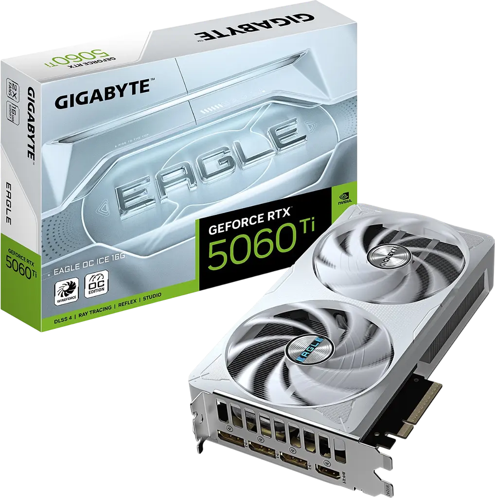Відеокарта GeForce RTX 5060 Ti 16GB Gigabyte Eagle OC Ice (GV-N506TEAGLEOC ICE-16GD) - фото 4
