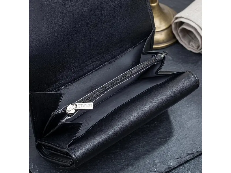 Жіночий гаманець натуральна шкіра Cortina 5115 nero Чорний 14x10 см TONY PEROTTI acs0032578 - фото 4