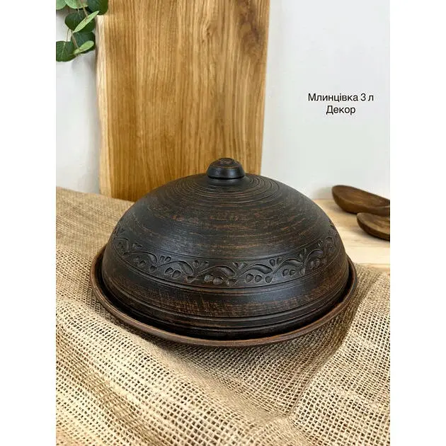 Столовий сервіз керамічного (глиняного) посуду для млинців на 6 осіб - фото 4