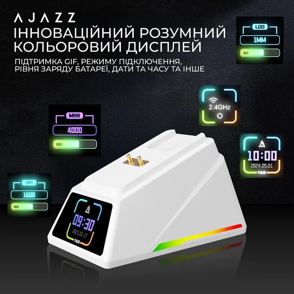 Мышь Ajazz AJ159 APEX White (AJM159-A-W) - фото 12