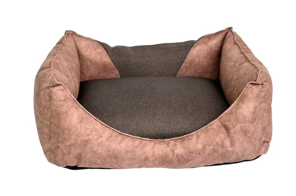 Лежак прямокутний Фокс Zoobaza - коричневий, 50х65х23 - фото 2