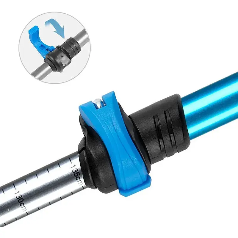 Трекінгова палиця 3-сек. Naturehike Men ST 01 6061 AL NH17D001-Z алюміній синя - фото 3