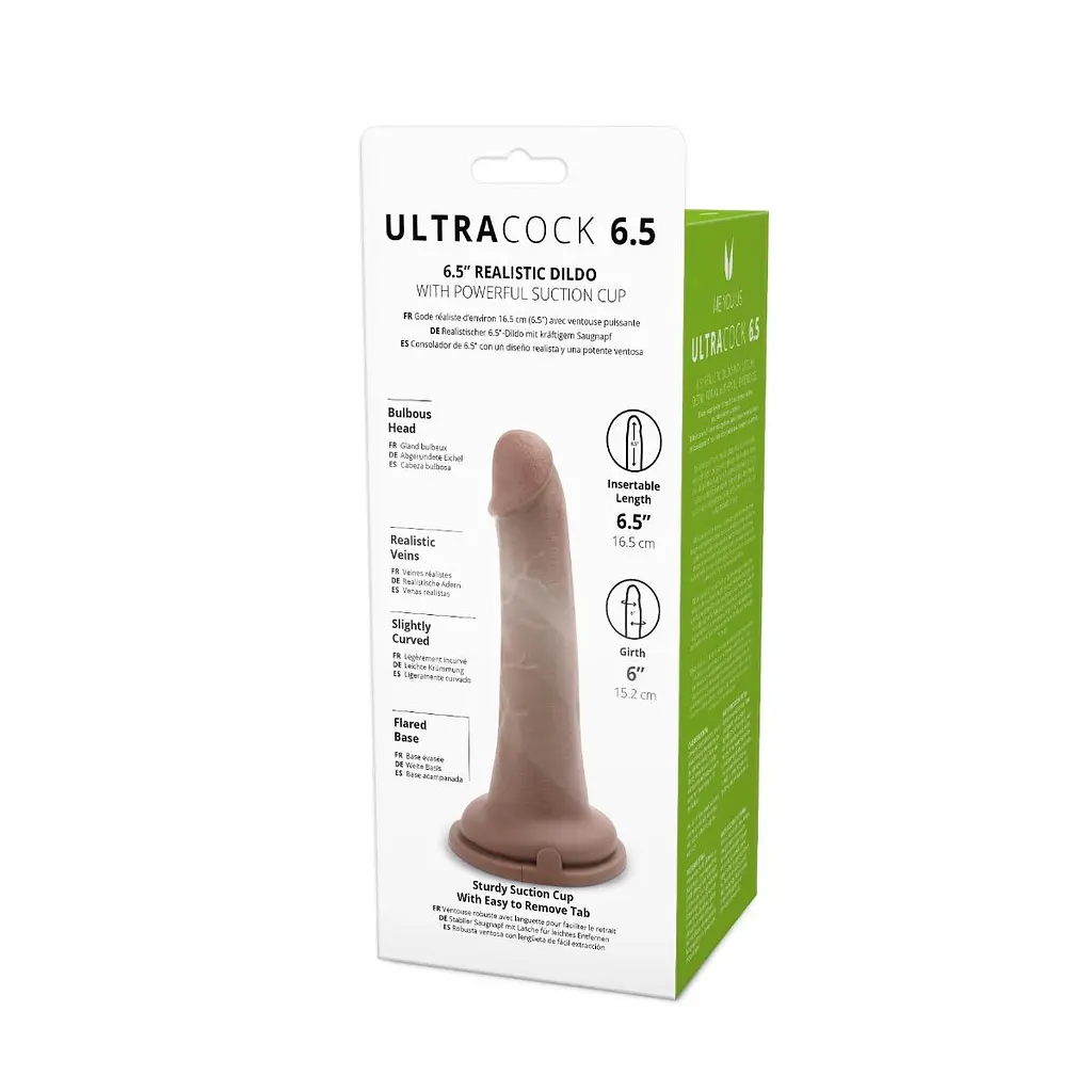 Фалоімітатор Me You Us Silicone Ultra Cock 6.5 in 16.5 см (коричневий) - фото 9