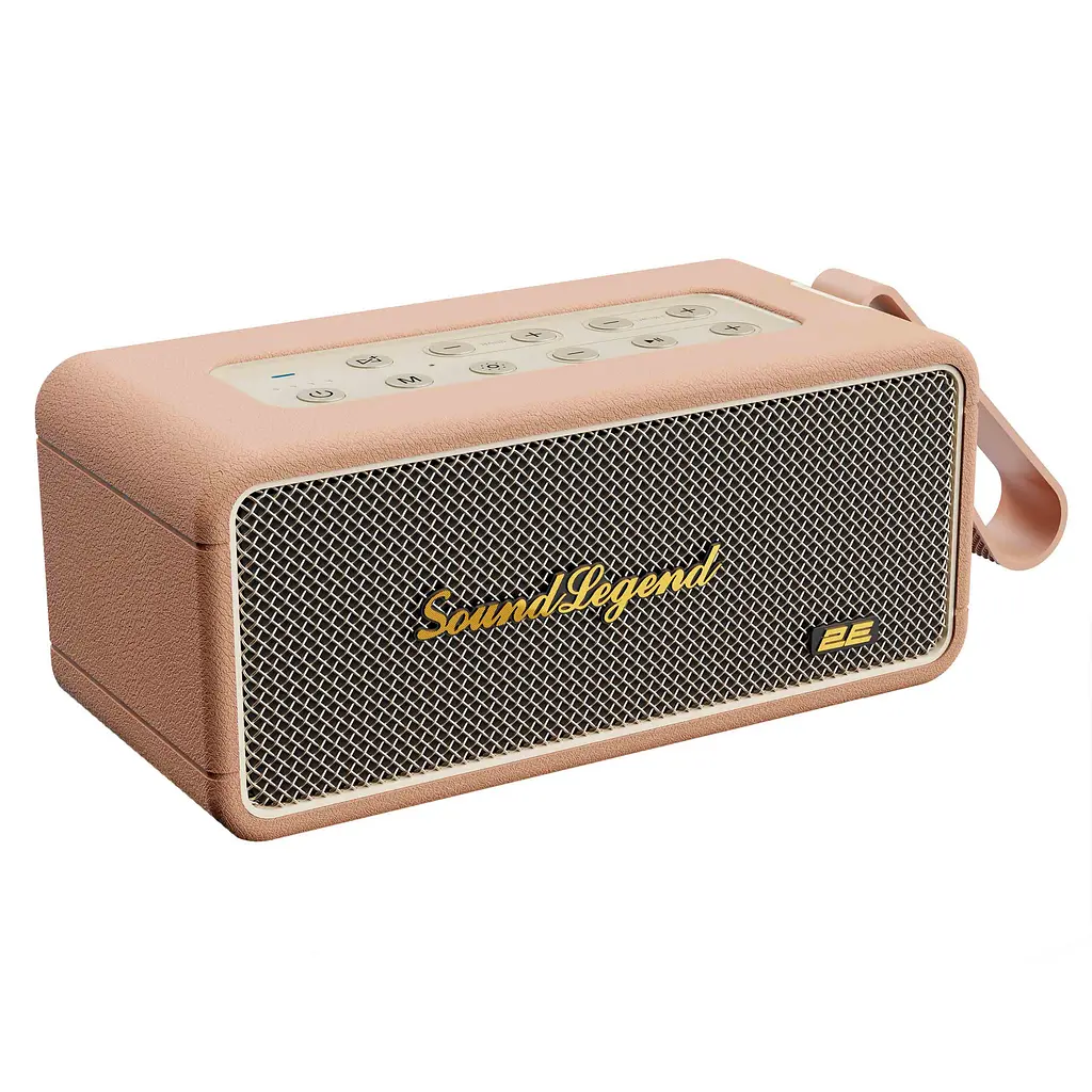 Портативна акустична система 2E SoundLegend 80Вт, BT 5.3, TWS, FLAC, MP3, WAV, EQ, PowerBank, IPX6, RGB, Коричневий - фото 2