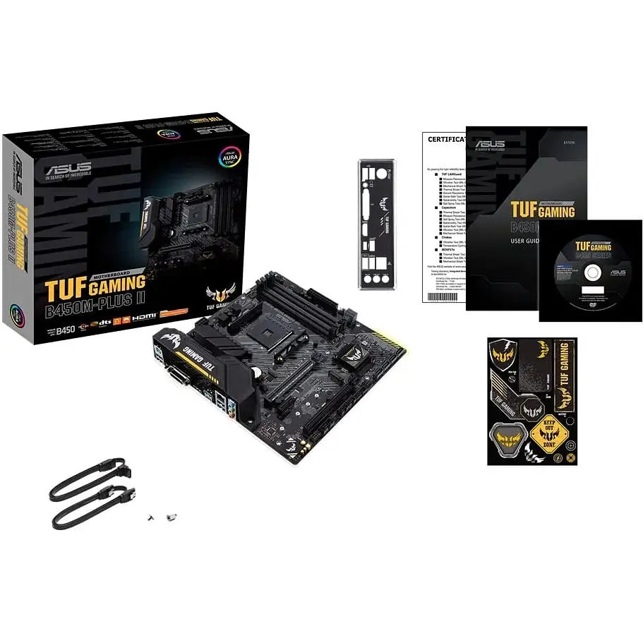 Материнська плата Asus TUF Gaming B450M-PLUS II sAM4 B450 4xDDR4 HDMI-DVI mATX - фото 5