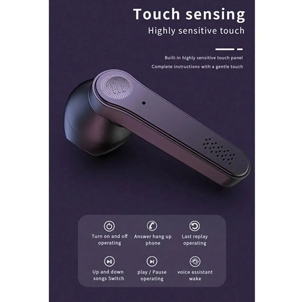 Бездротова гарнітура X16 Bluetooth 5.0 TWS Binaural Sports Touch - фото 3