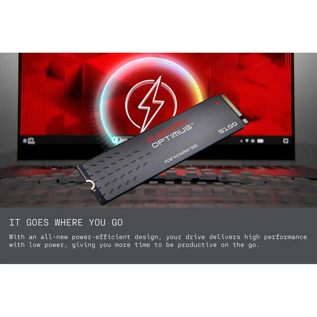 Накопичувач SSD Sandisk m.2 NVMe 500GB 5100 PCI-E 4.0 (SDSP51500GAN-000E0) - фото 6