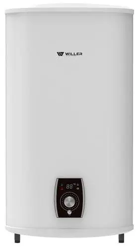 Водонагрівач Willer EVH50DRI Libra, White, 2000W, 50л, плаский, сухий ТЕН, універсальний монтаж, 2 ТЕНи, D, 86.5х47х27см - фото 3
