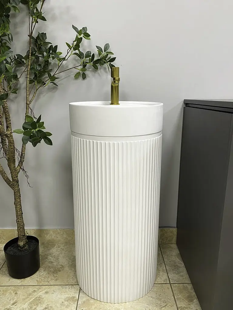 Умивальник підлоговий VBI Mirano white matt VBI-019022, Білий матовий - фото 5