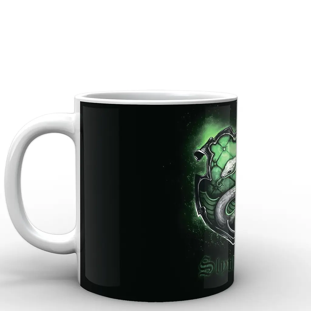 Кухоль GeekLand Harry Potter Гаррі Поттер Slytherin HP.02.007 Білий.809 330 мл білий - фото 2