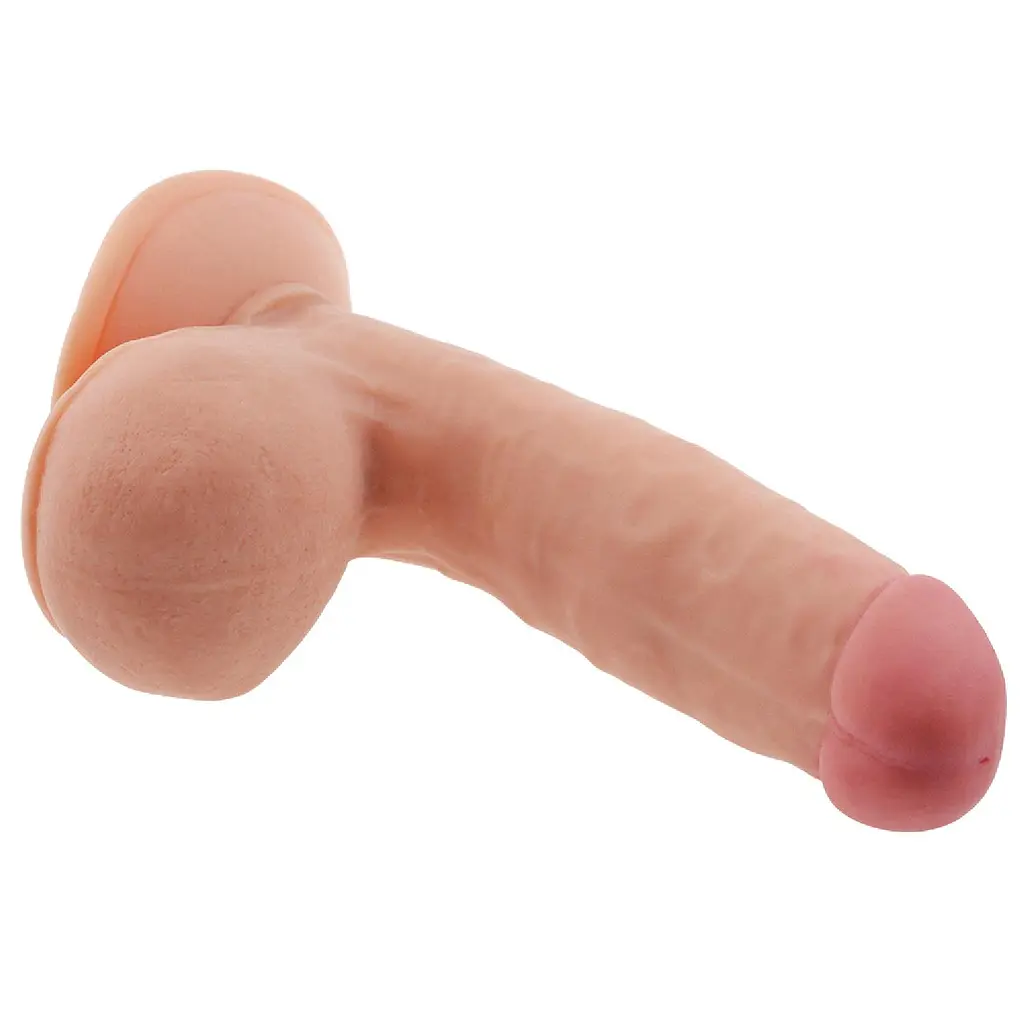Реалістичний фалоімітатор The Ultra Soft Dude 7.5" 18 см тілесний - фото 5