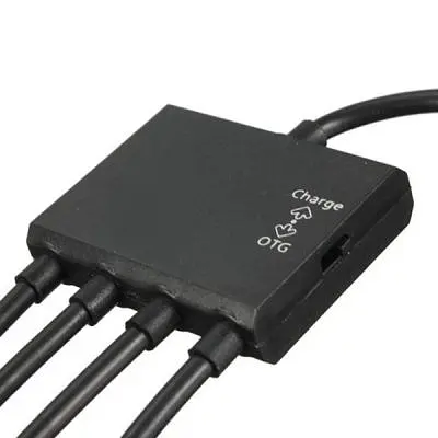 Концентратор Lapara (LA-MicroUSB-OTG-HUB black) - фото 5