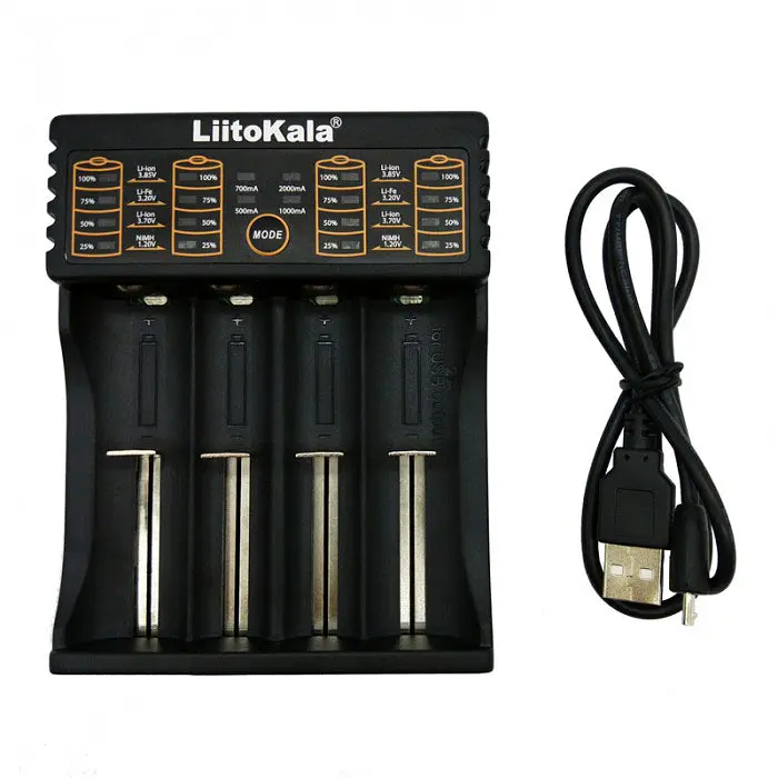 Зарядний пристрій LiitoKala Lii-402, 4x(Lion/NiMH/NiCd), Power Bank function - фото 3