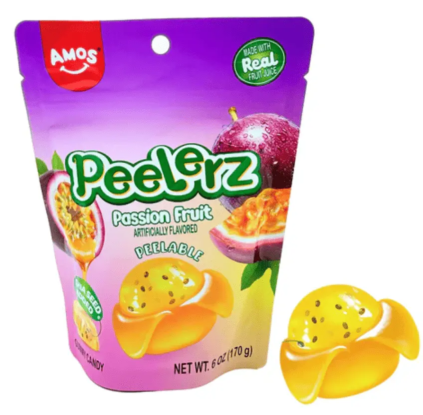 Желейні цукерки Amos Peelerz Peelable Passion Fruit Gummy Candy 170г - фото 2