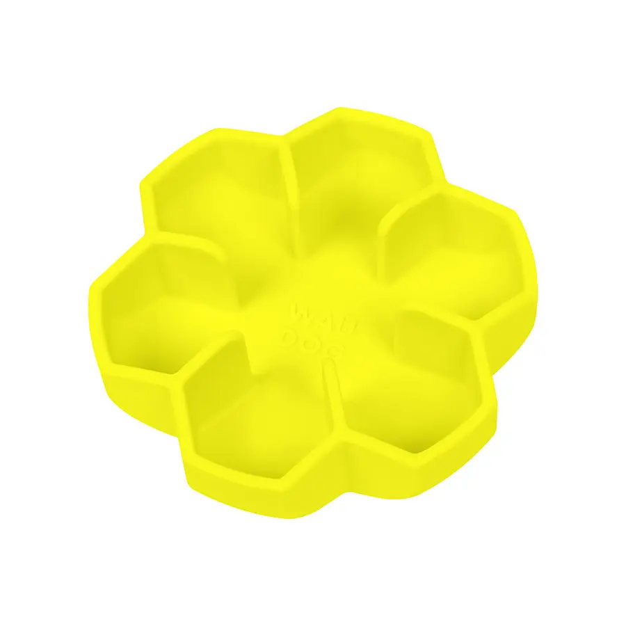 Миска для повільного харчування Waudog Silicone 450 мл жовтий - фото 5