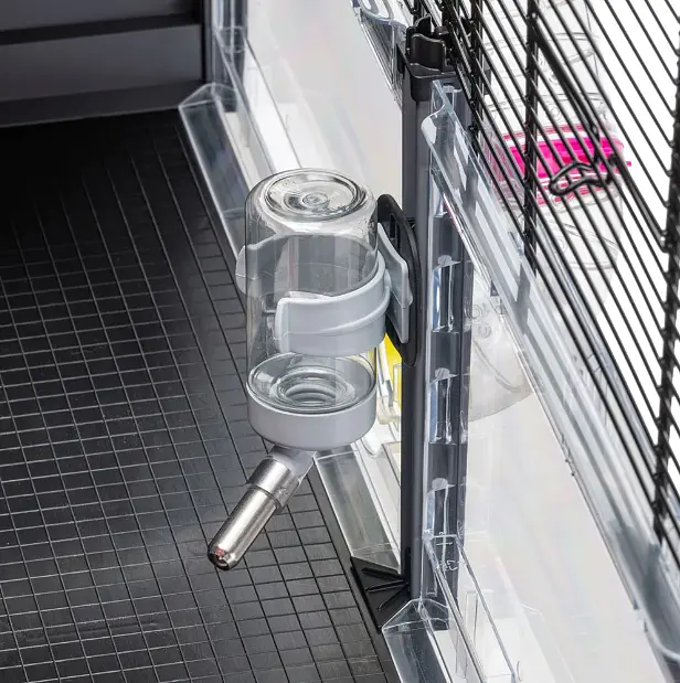 Модульна клітка для хом'яків та мишей Ferplast Multipla Hamster Lagre з аксесуарами чорна 107.5x37.5x42 см 57007417 - фото 10