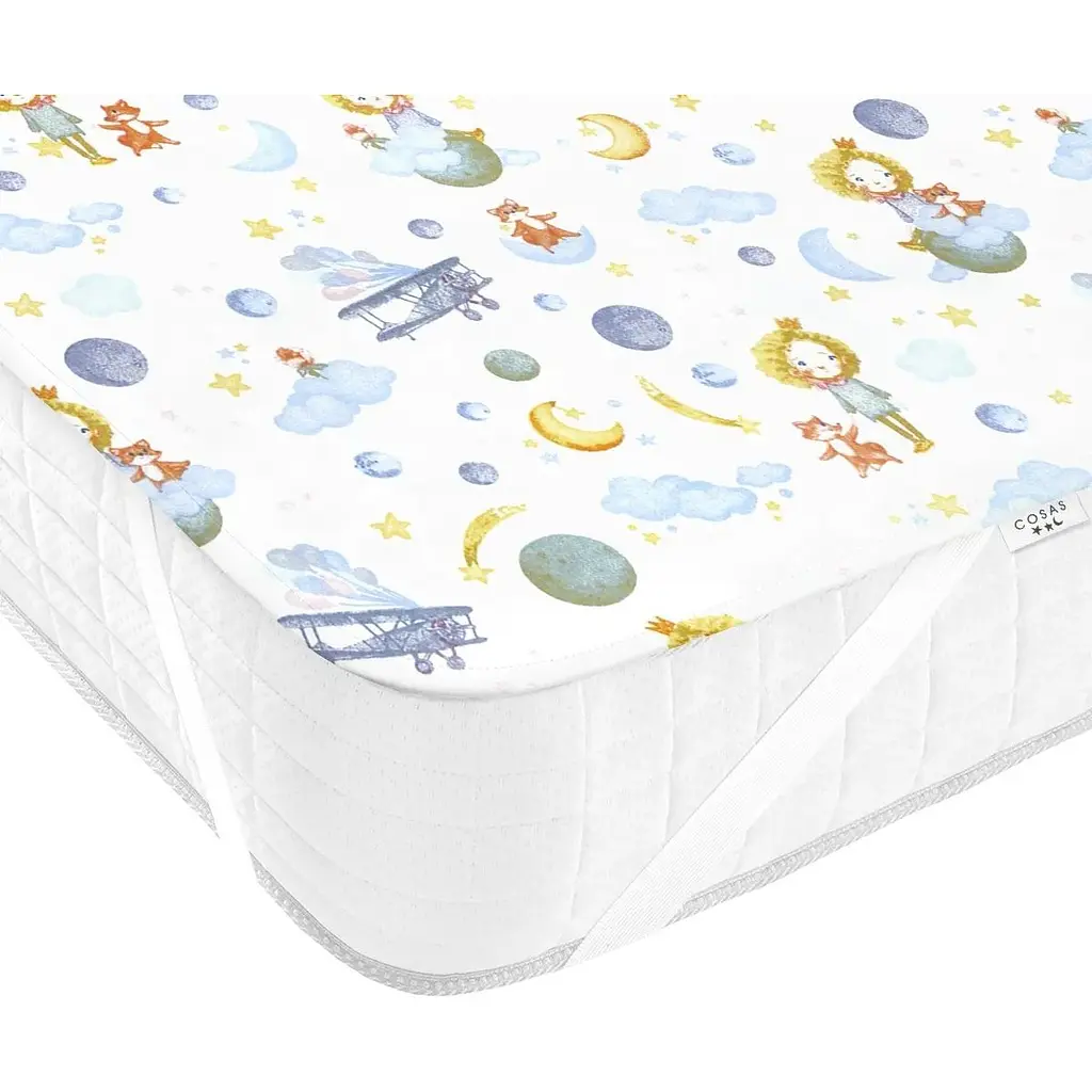 Наматрацник непромокаючий Cosas Prince Little 70х120 см блакитний (WaterSheet_LittlePrince_120) - фото 3