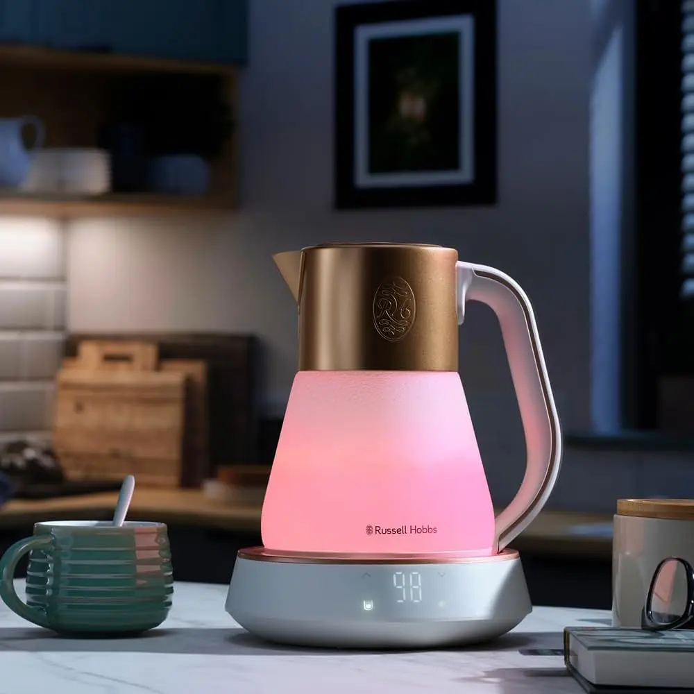 Электрочайник Russell Hobbs Calm бело-медный 1.7 л (27450-70) - фото 2