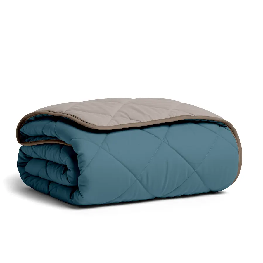 Покривало Cosas TAUPE STONE 200х230 см стьобане двостороннє на ліжко та диван (Blanket_84Quartz_68Sky_kt_15Espresso_200x230) - фото 5