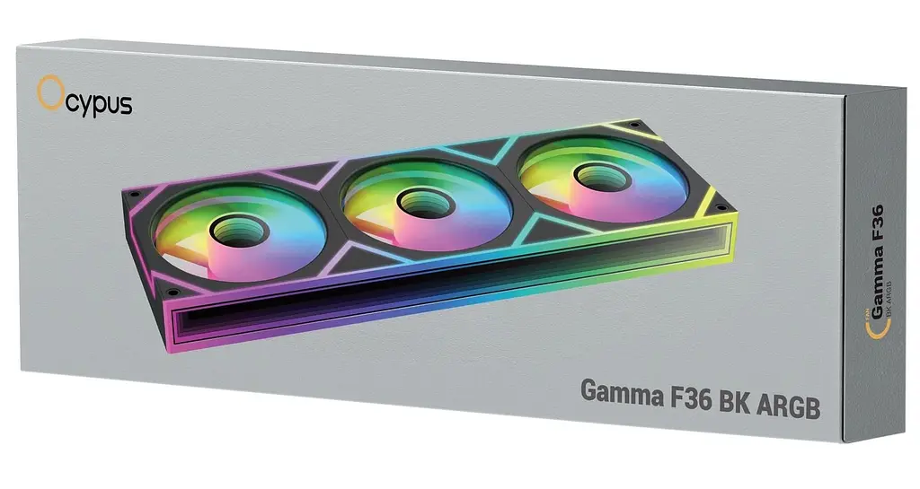 Вентилятор Ocypus Gamma F36 ARGB 360мм Black (GAMMA-F36-BK3AM00X-GL) - фото 8