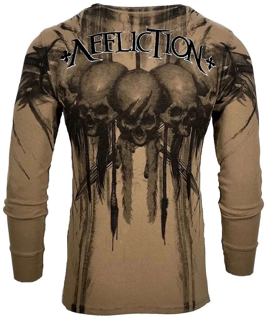 Футболка з довгим рукавом Xtreme Couture by Affliction Men's Thermal Shirt Walking Dead 3XL - фото 2