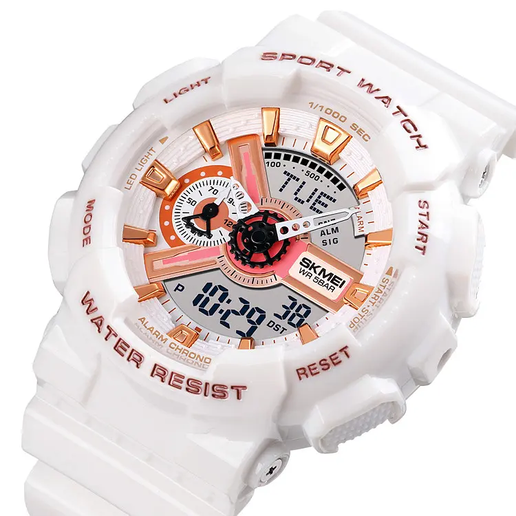Жіночий наручний годинник 1834WT White-Gold Skmei acs0030554 - фото 2