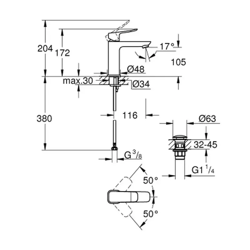 Змішувач Grohe QuickFix 1018332430 - фото 4