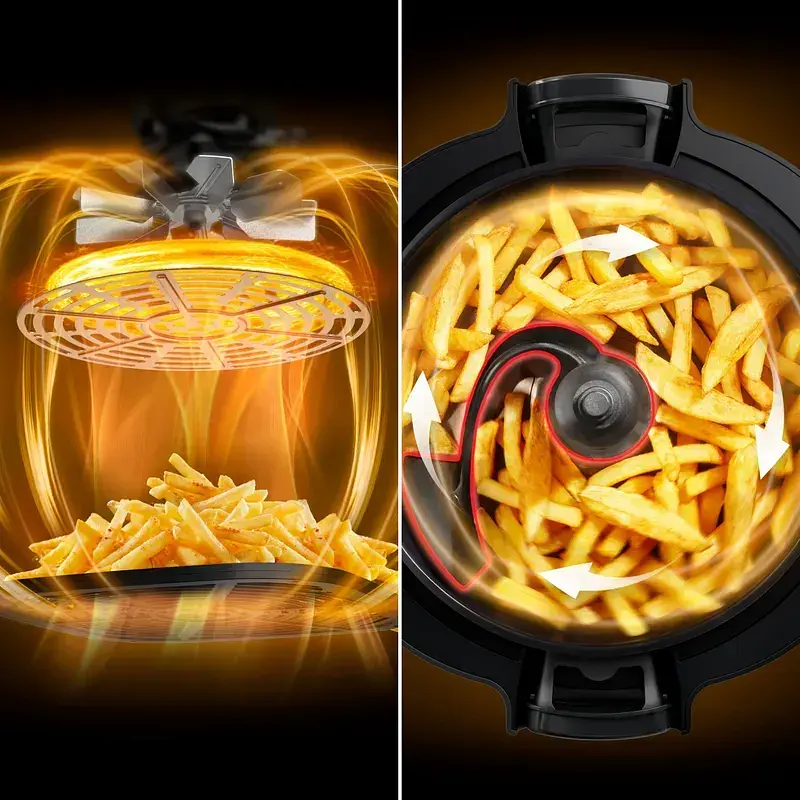 Мультиварка-мультипіч Tefal Multicook Actifry чорний 1334 Вт (MY741CF1) - фото 4