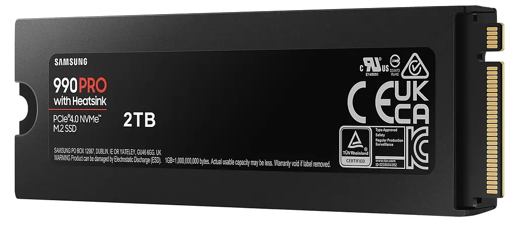 SSD накопичувач Samsung M.2 2TB PCIe 4.0 990PRO + радіатор - фото 6