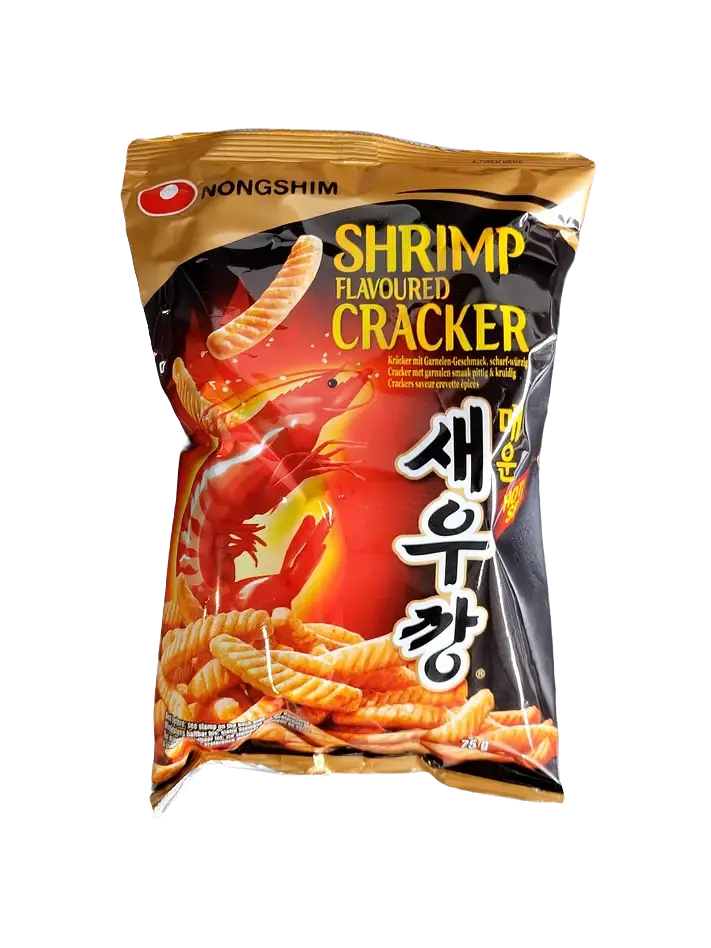 Крекери Nongshim Spicy Shrimp Crackers креветкові гострі 75 г