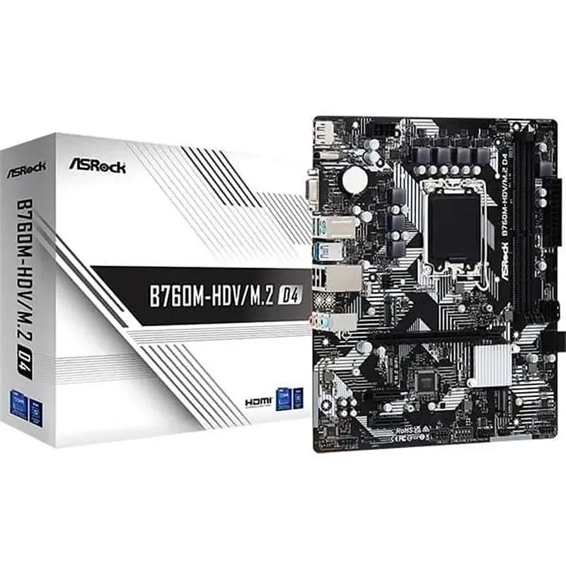 Материнська плата ASRock B760M-HDV/M.2 D4 Socket 1700 - фото 2