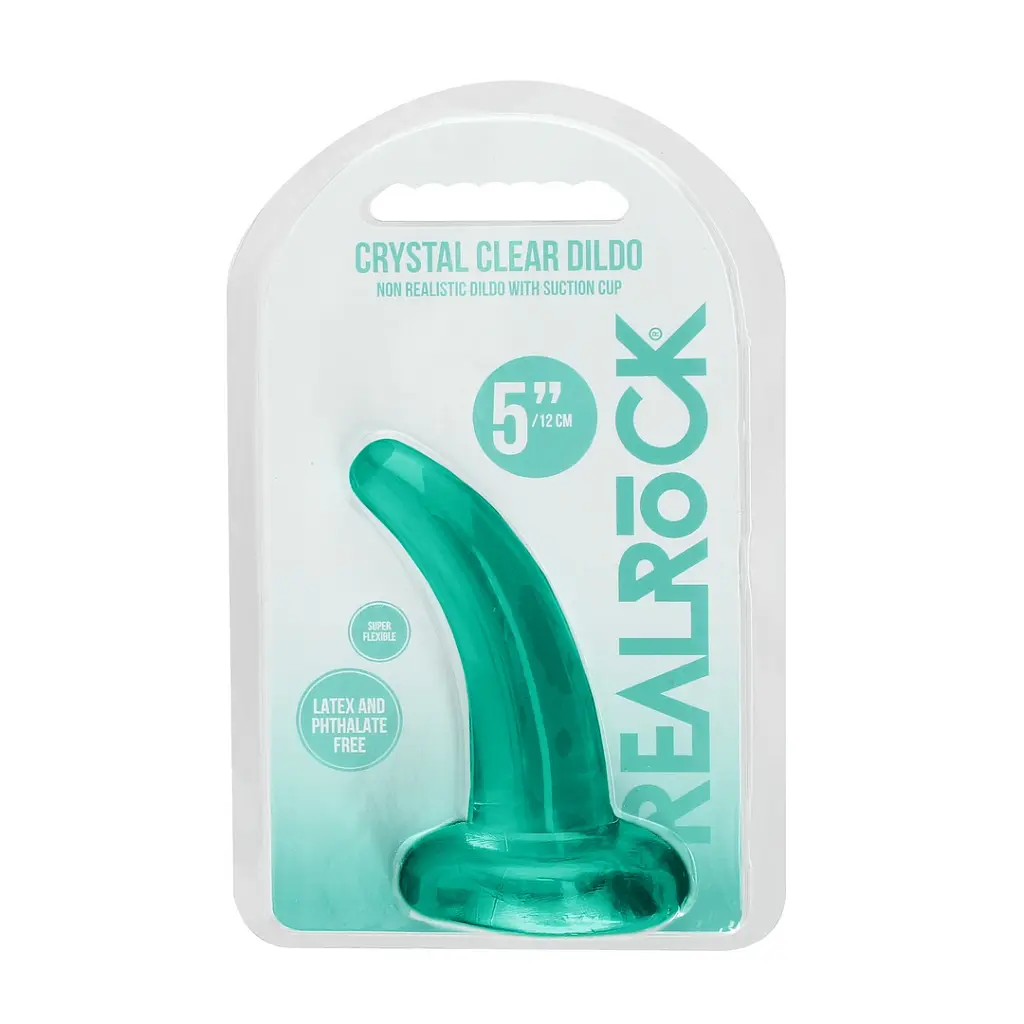 Фаллоимитатор Realrock Crystal Clear Dildo 5" 11.5 см zielony - фото 2