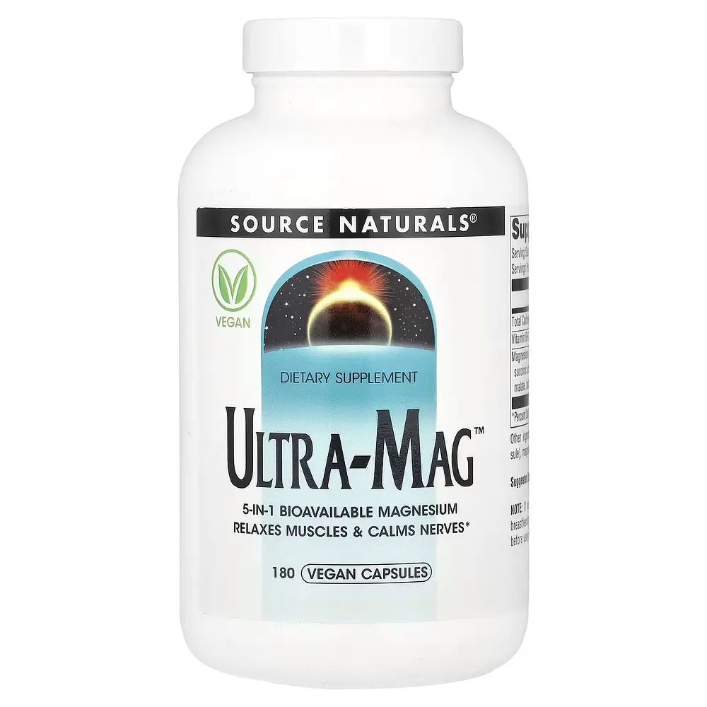 Вітаміни та мінерали Ultra-Mag, 180 вегакапсул Source Naturals vit0000796