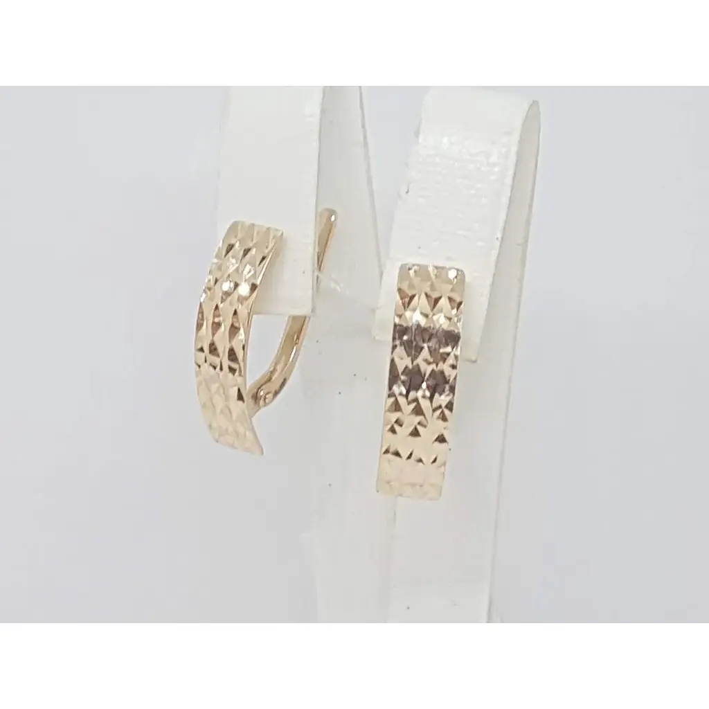 Золоті сережки Імперія золота з алмазною гранню. СБ638(А)И - фото 3