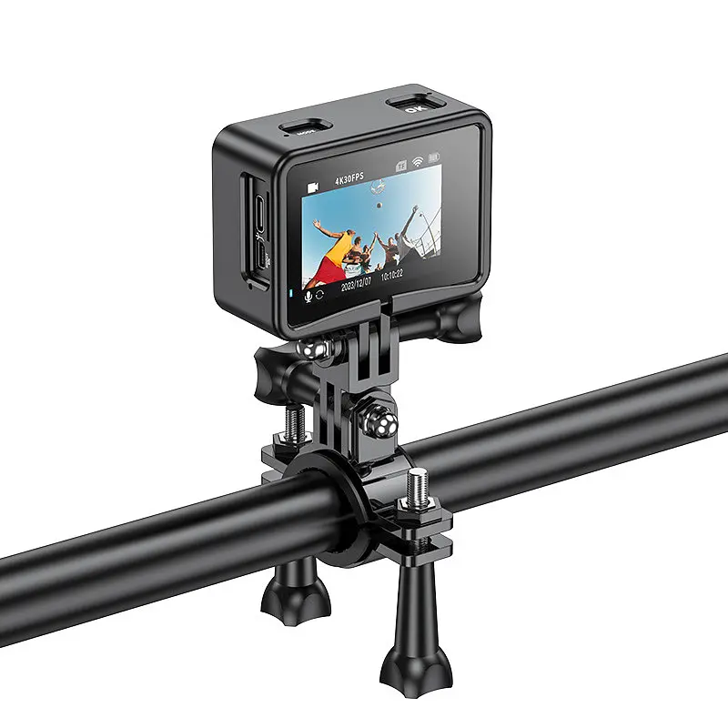 Экшн-камера Hoco DV101 Dual color screen Sports Black - фото 4