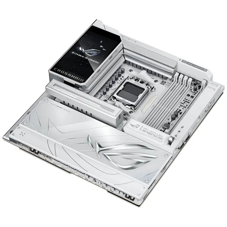 ASUS Материнська плата ROG CROSSHAIR X870E GLACIAL sAM5 X870E 4xDDR5 M.2 USB Type-C Wi-Fi BT E-ATX білий - фото 10