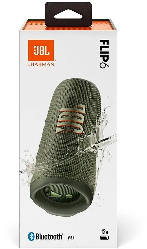 Портативна акустика JBL Flip 6 Green бездротова (JBLFLIP6GREN) - фото 7