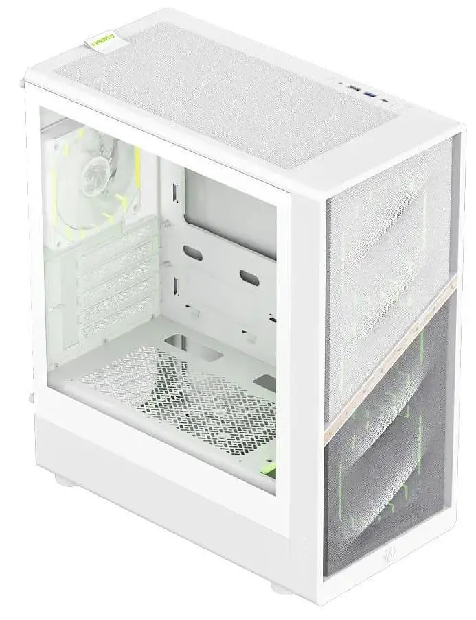 Корпус GameMax Aeris 330 M Tempered Glass без БЖ White (AERIS 330 MW) - фото 5