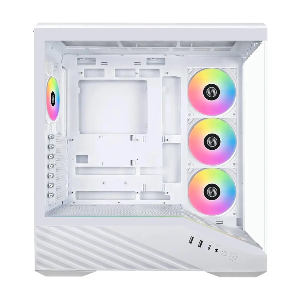 Корпус для ПК Lian Li V100R case with pre-installed four 120mm RGB PWM fan, White (G99.V100RW.01) - фото 3