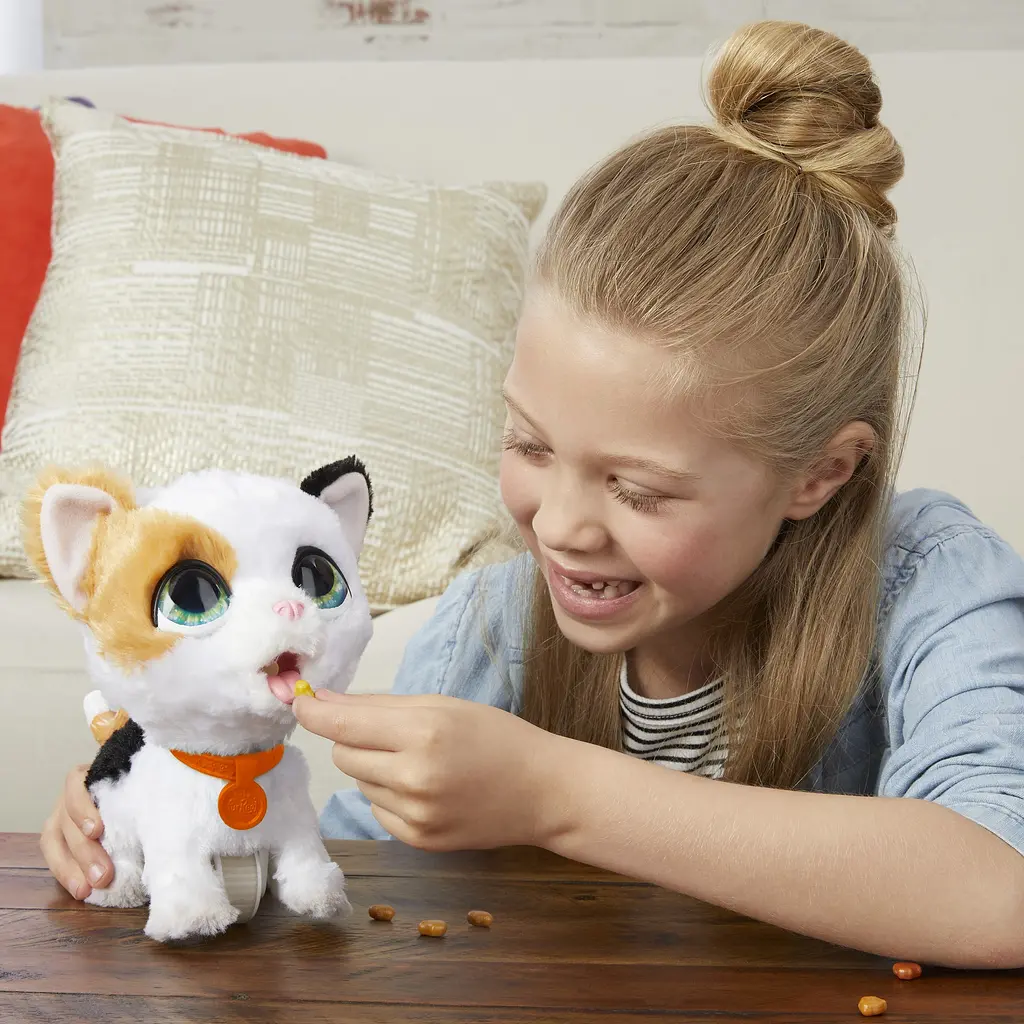 Интерактивная игрушка Hasbro FurReal Friends Большой шаловливый питомец Кошка Poopalots на поводке (E8898_E8946) - фото 5