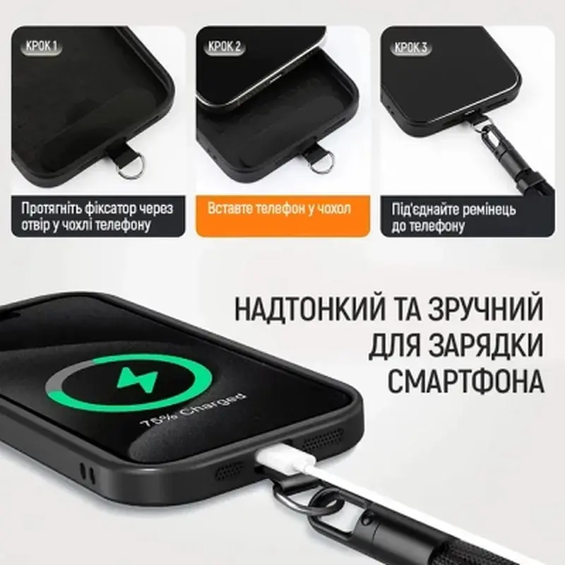 Ремінець для смартфону ColorWay Handy Strap, mint (CW-SCHS-MT) - фото 2