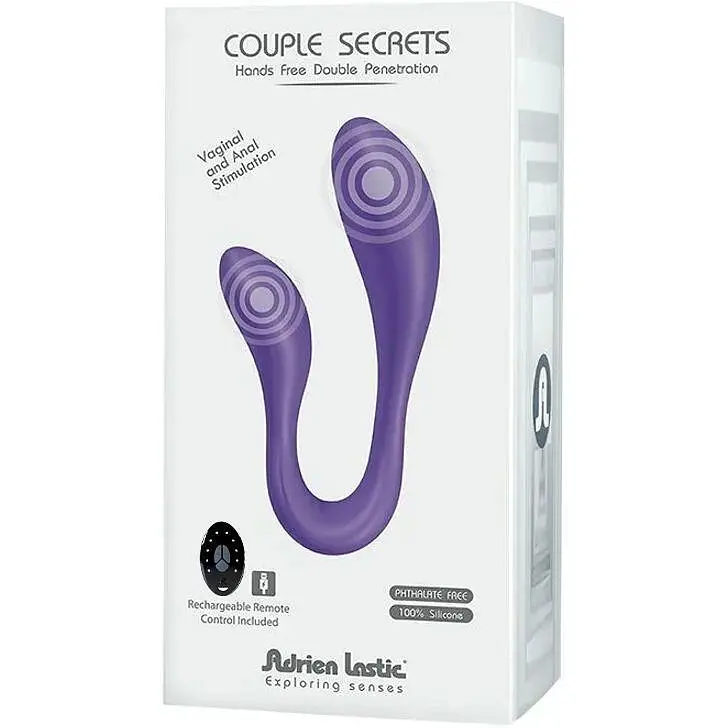 Вібратор для пар Adrien Lastic Couple Secrets II з пультом LRS два двигуна універсальний - фото 6