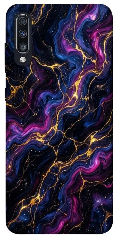 TPU чохол Demsky Purple space marble для Samsung Galaxy A70 (A705F)