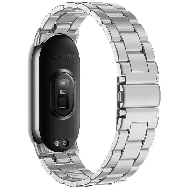 Фитнес-браслет Xiaomi Smart Band 9 Mystic Rose + металлический ремешок Type C Silver - фото 8