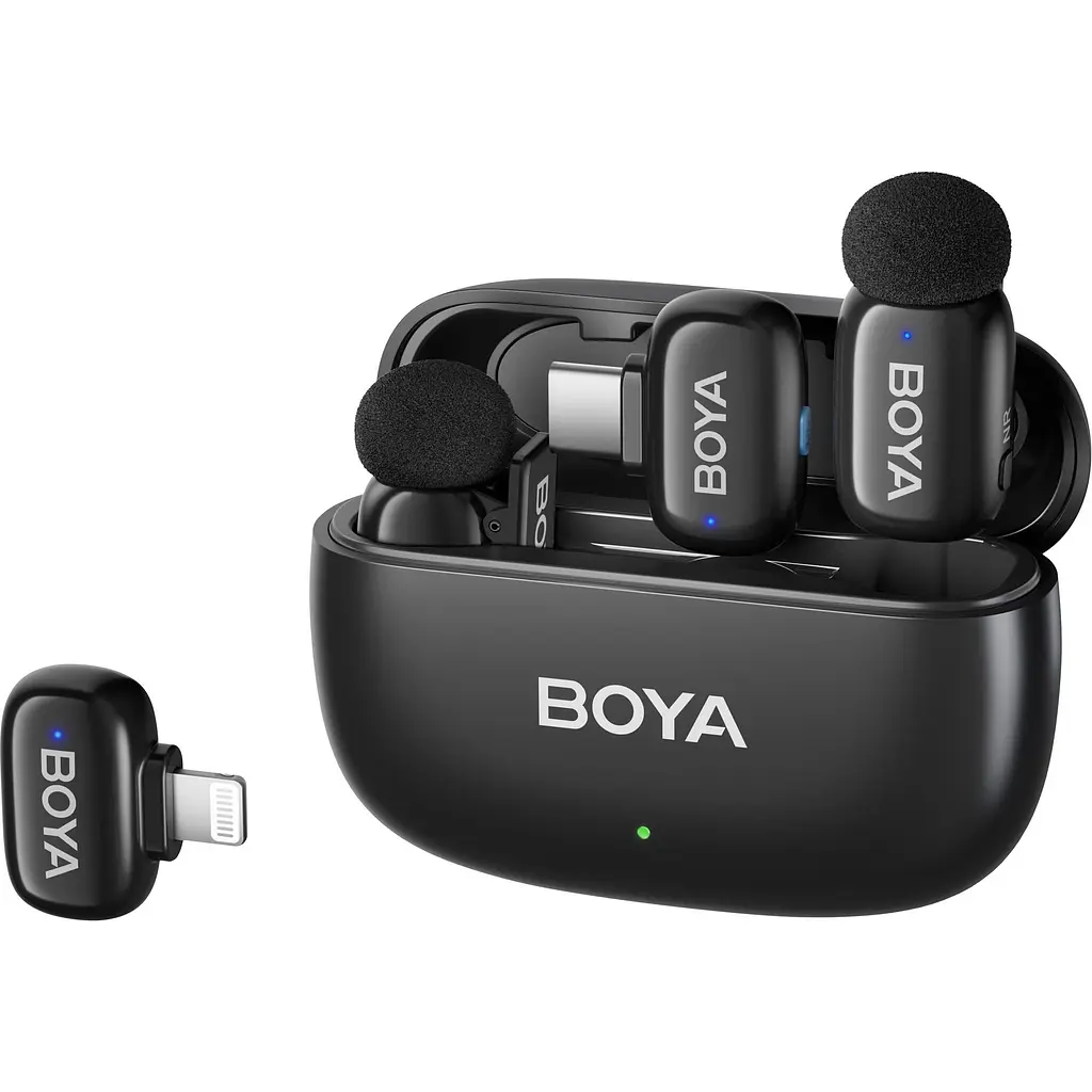 Мікрофонна радіосистем Boya mini-12 USB-C/Lightning Black [153269] - фото 3