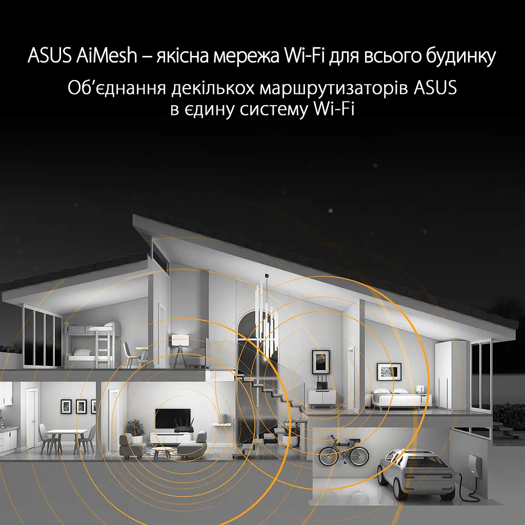 ASUS Маршрутизатор TUF-AX3000 V2 4xGE LAN 2,5xGE WAN 1xUSB3.2 MU-MIMO OFDMA MESH gaming - фото 2